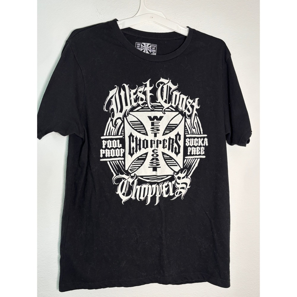 West Coast Choppers Jesse James Mens Graphic T-Shirt Black Large Biker Tee L